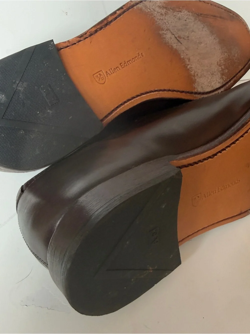 Allen Edmonds Dark Brown Leather Brogue Oxfords